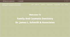 Desktop Screenshot of drjamesschmidtdds.com